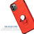 IPHONE 11 PRO - METAL STAND ARMOR CASE - RED