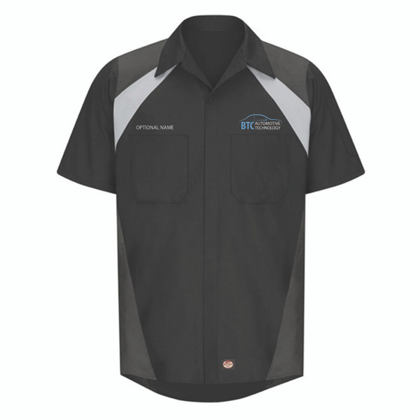 BTC  Auto Tri Color Button Up