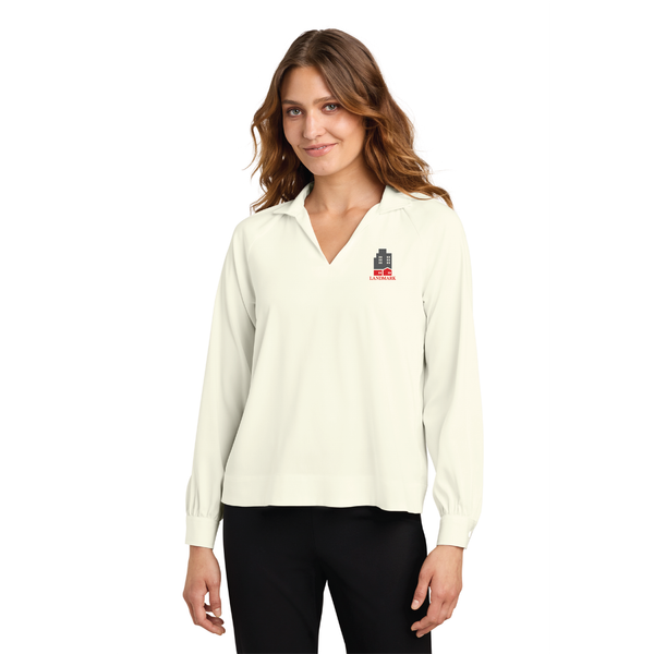 LM - Women's Buttery Soft Popover Blouse