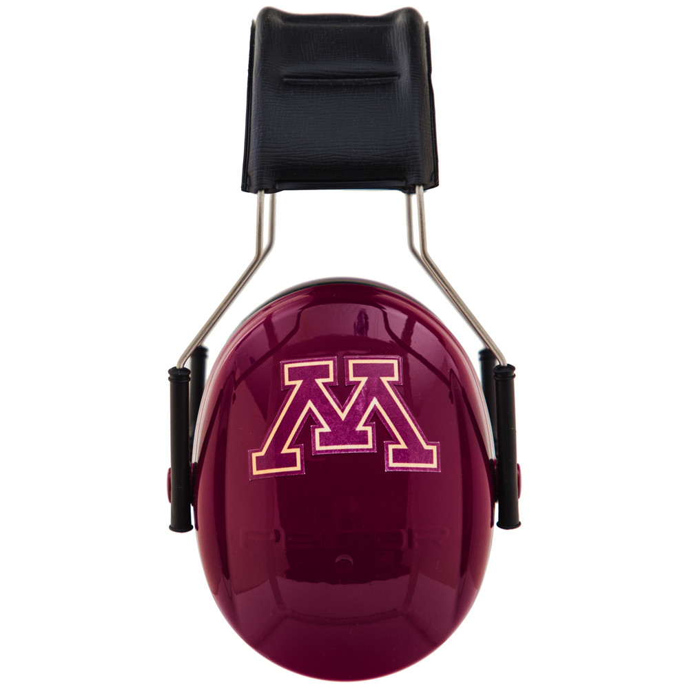 Officially Licensed University of Minnesota Gophers Maroon 3M™ Hearing Protection Earmuffs