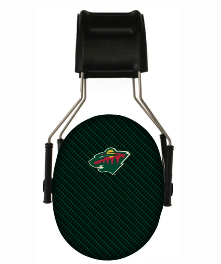 Officially Licensed Minnesota Wild Carbon Fiber Hearing Protection Earmuffs