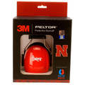 Officially Licensed University of Nebraska Huskers Red 3M™ Hearing Protection Earmuffs