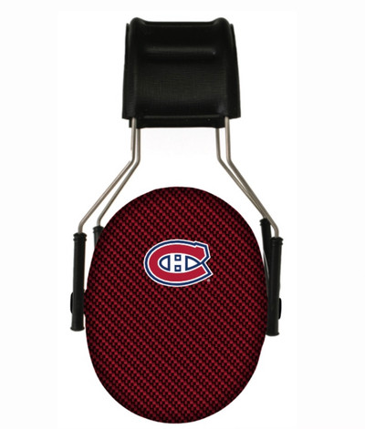 Officially Licensed Montreal Canadiens Carbon Fiber 3M Hearing Protection Earmuffs