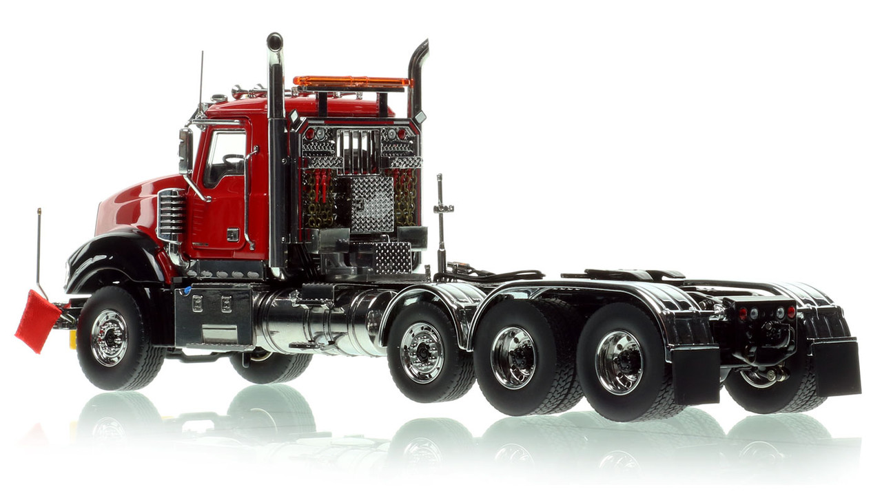 Heavy Haul Replicas Mack Titan Tri-axle Tractor - DHH Red over