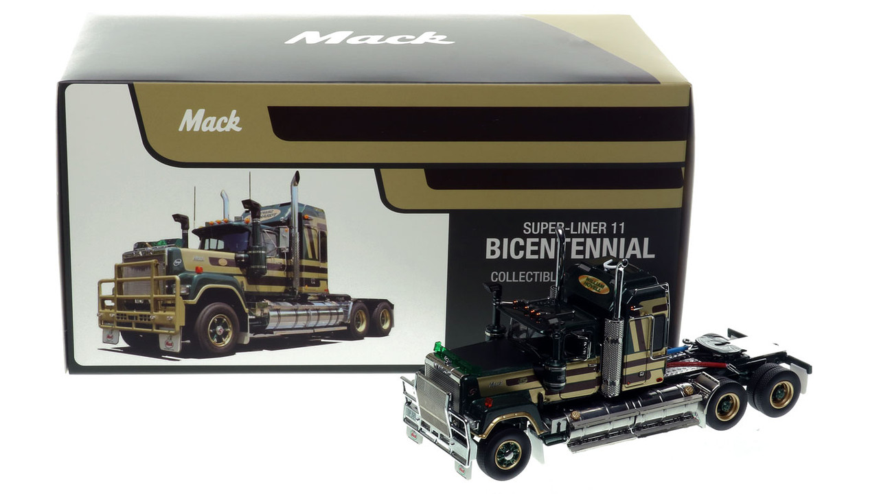 Miniature DRAKE Mack Bicentennial Superliner Thunderbolt échelle 1/50 - WSI (neuf)