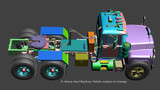 3D Prototype of 1:50 scale model of Brian Lawler Construction 1985 Mack RD688SX. Details subject to change.