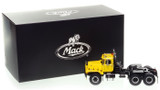 1:50 scale model of the Mack RD800 Tandem Axle Tractor - Yellow over Black
