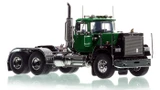 1:50 scale model of Mack Superliner Tandem Axle Tractor - Green over Black