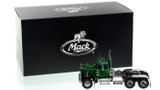 1:50 scale model of Mack Superliner Tandem Axle Tractor - Green over Black