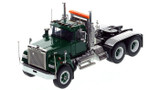 1:50 scale model of Mack Superliner Heavy Spec Tandem Axle Tractor - Green over Black