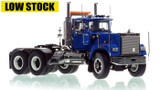 1:50 scale model of Mack Superliner Heavy Spec Tandem Axle Tractor - Blue over Black
