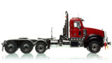 1:50 scale model of Mack Titan Tri-axle Tractor -  Red over Black with Black Fenders