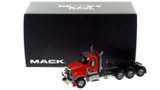 1:50 scale model of Mack Titan Tri-axle Tractor - Red over Black