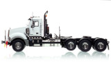 1:50 scale model of Mack Titan Tri-axle Tractor - White over Black