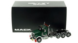 1:50 scale model of Mack Titan Tri-axle Tractor - Green over Black