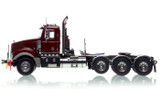 1:50 scale model of Mack Titan Tri-axle Tractor - Burgundy over Black