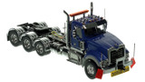 1:50 scale model of Mack Titan Tri-axle Tractor - Blue over Black