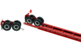 1:50 scale model of 1950s Rogers 90 Ton Beam Trailer - DHH Red