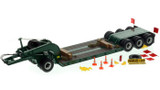 1:50 scale Green 6005 1960s Talbert 60-Ton Cableneck Lowbed with Single-Axle Dolly