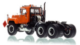 1:50 scale model of Mack R600 Tandem Axle Tractor - Orange 2010 over Black
