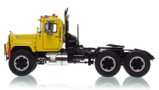1:50 scale model of Mack R600 Tandem Axle Tractor - Yellow 1021 over Black