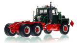 1:50 scale model of Mack R600 Tandem Axle Tractor - Green 6035 over Viper Red