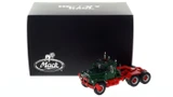 1:50 scale model of Mack R600 Tandem Axle Tractor - Green 6035 over Viper Red