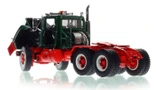 1:50 scale model of Mack R600 Tandem Axle Tractor - Green 6035 over Viper Red