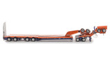 1:50 Scale Diecast Model of Drake Trailers 4x8 Swingwing Drop Deck Trailer + 2x8 Dolly - Orange/Blue AU