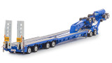 1:50 Scale Diecast Model of Drake Trailers 4x8 Swingwing Drop Deck Trailer + 2x8 Dolly - Light Blue AU