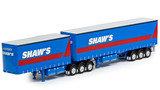 1:50 scale diecast model of Freighter T-Liner B Double Trailer Set - Shaw's Transport