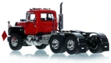 1:50 Scale Diecast Model of Mack R600 Tandem Axle Tractor - DHH Red over Black with Black Fenders