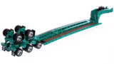 1:50 Scale Diecast Model of Fontaine Magnitude 80 - 100-Ton 5-Axle Step Deck Trailer - Cardi Blue
