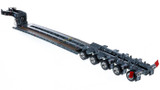1:50 Scale Diecast Model of Fontaine Magnitude 80 - 100-Ton 5-Axle Step Deck Trailer - Gunmetal Grey