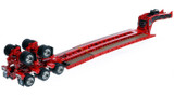 1:50 Scale Diecast Model of Fontaine Magnitude 80 - 100-Ton 5-Axle Step Deck Trailer - Viper Red