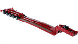 1:50 Scale Diecast Model of Fontaine Magnitude 80 - 100-Ton 5-Axle Step Deck Trailer - DHH Red