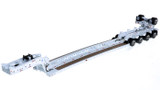 1:50 Scale Diecast Model of Fontaine Magnitude 80 - 100-Ton 5-Axle Step Deck Trailer - White