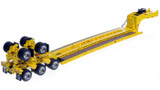 1:50- Scale Diecast Model of Fontaine Magnitude 80 - 100-Ton 5-Axle Step Deck Trailer - Yellow 1021