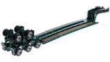 1:50 Scale Diecast Model of Fontaine Magnitude 80 - 100-Ton 5-Axle Step Deck Trailer - Green 6005