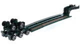 1:50 Scale Diecast Model of Fontaine Magnitude 80 - 100-Ton 5-Axle Step Deck Trailer - Green 6005