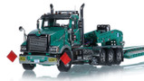 1:50 Scale Model of Cardi Mack Titan Tri-Axle with Fontaine 100-Ton 5-Axle Step Deck Trailer