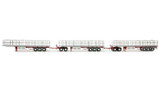 1:50 scale model of Freighter Triple Road Train with Dolly - Dawson Haulage