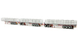 1:50 scale model of Freighter Triple Road Train with Dolly - Dawson Haulage