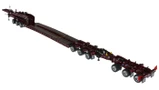 1:50 scale diecast model of Fontaine Magnitude 80 - 3x3x3 Flat Level Deck Trailer - Metallic Burgundy