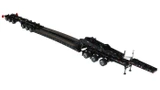 1:50 Scale Diecast Model of Fontaine Magnitude 80 - 3x3x3 Flat Level Deck Trailer - Black