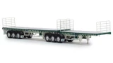 1:50 Scale Diecast Model of Hi-Quality Heavy Haulage - Freighter B Double Flat Top Trailer