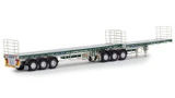 1:50 Scale Diecast Model of Hi-Quality Heavy Haulage - Freighter B Double Flat Top Trailer
