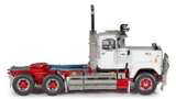 1:50 Scale Diecast Model of Mack Superliner Day Cab Series 1 - White over Red