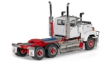 1:50 Scale Diecast Model of Mack Superliner Day Cab Series 1 - White over Red
