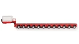 1:50 Scale Diecast Model of Scheuerle 12-Axle InterCombi Trailer - Rosso Red